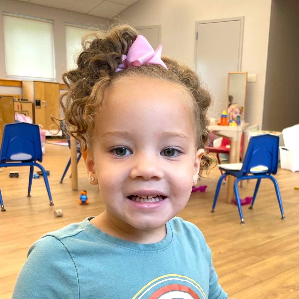 A child in the 2s class